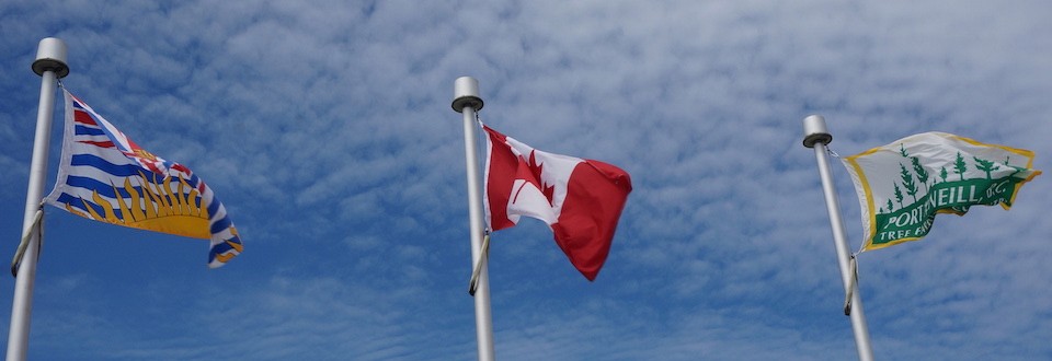 BC Canada Port flags